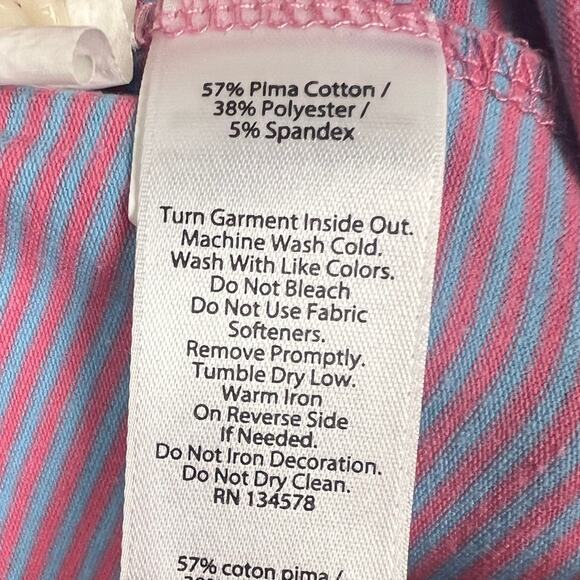 Vineyard Vines Mens XL Edgartown Preppy Coastal Golf Striped Polo Pima Cotton - Picture 6 of 9